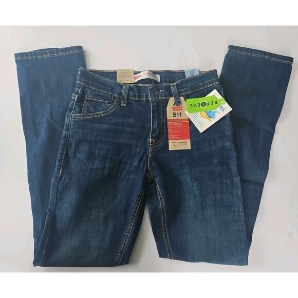 Levi's 511 Slim Stretch Jeans Size 14 Regular 27x27‎ Jeans - Picture 1 of 4